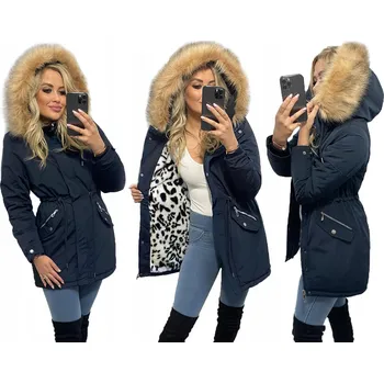 Podprsenka ZIMNÍ PANTERA TEPLÁ PARKA BUNDA S MEDVÍDKEM 4XL