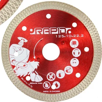 Řezný kotouč Kotouč řezný diamantový 125x10x22,2mm RAPID (0.150 Kg HOBY Sklad3 M08703)