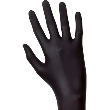 Pracovní rukavice MH Star Nitrilové nepudrované rukavice velikost L - 100ks - černé