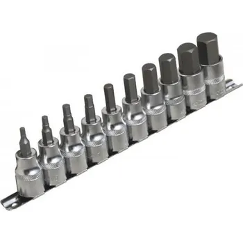 Dílna Zástrčné hlavice Imbus 1/2", H4 - H19, sada 10 kusů na liště - ASTA 954010