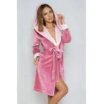 Dámský velurový župan Forsythia starorůžový XL