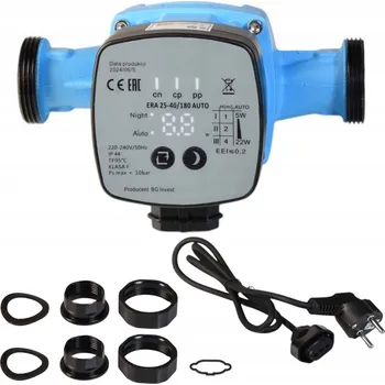 Oběhové čerpadlo ENERGETICKY ÚSPORNÉ OBĚHOVÉ ČERPADLO ERA 25-40/180 AUTO ELEKTRONICKÉ PRO ÚSTŘEDNÍ TOPENÍ