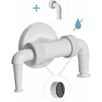 Plast Brno Dvojité připojení na hadice EPT3300 se zpětnými klapkami