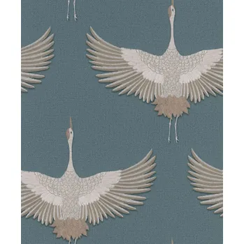 Tapeta Vliesová tapeta na zeď, modrá, ptáci, 34531, Kumano, Marburg