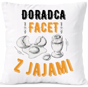 Polštář Dárek Polštář pro herce s potiskem , bílý PoliDraw