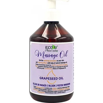 Masážní přípravek Eco U Eco-U masážní olej s olejem z hroznových jader 500ml
