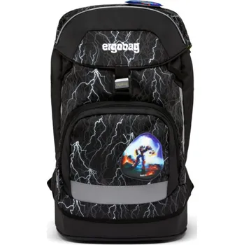 Školní batoh ERGOBAG Školní batoh Ergobag Prime Black reflexní 23
