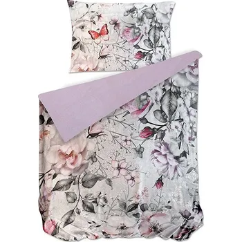 Povlečení Bierbaum Saténové povlečení Roses 140 × 220 / 70 × 90 cm