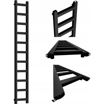 Radiátor Koupelnový radiátor vodní LUCY 1650x250 ČERNÝ MAT