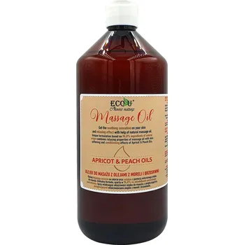 Masážní přípravek Eco U Eco-U masážní olej s broskví a meruňkou 1l