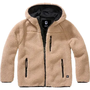 Chlapecká bunda BRANDIT Dětská bunda Teddyfleecejacket Hood Camel Velikost: 146/152
