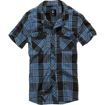 Pánská košile BRANDIT KOŠILE Roadstar Shirt, 1/2 sleeve Indigo Velikost: M
