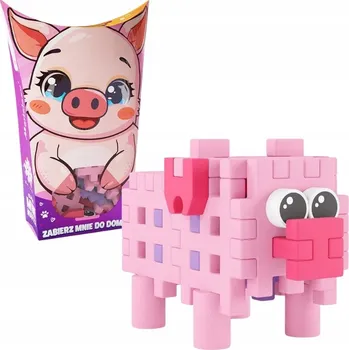 ostatní stavebnice Marioinex Mini Waffle POCKET PETS - stavebnice PRASÁTKO