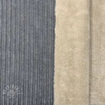 Bubulákovo s.r.o www.bubulakovo.cz Manšestr Cofur fleece grey šedá metráž