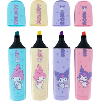 FIXY ZNAČKY, FIXY FIXY DĚTSKÉ BAREVNÉ POPISOVAČE KUROMI 4 KS KITE