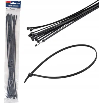 Stahovací páska STHOVACÍ PÁSKY KABELOVÉ STAHOVACÍ PÁSKY PEVNÉ STAHOVACÍ PÁSKY ČERNÉ 5,2 x 450 mm 12 kusů