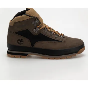 Pánská zimní obuv Timberland Euro Hiker (dark brown nubuck w black) 44, hnědá