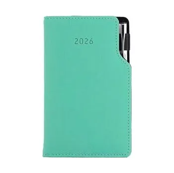 Diář Diář GEP s propiskou týdenní kapesní 2026 český - mátová