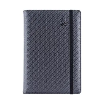 Diář Diář ELASTIC denní B6 2026 - grafit/černá gumička