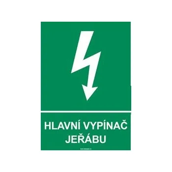 HLAVNÍ VYPÍNAČ JEŘÁBU, plast 2 mm, A5