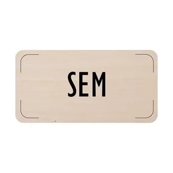 Cedulka na dveře - SEM, dřevěná tabulka, 160 x 80 mm