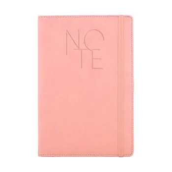 Zápisník Notes - zápisník POLY A5 linkovaný - světle růžová