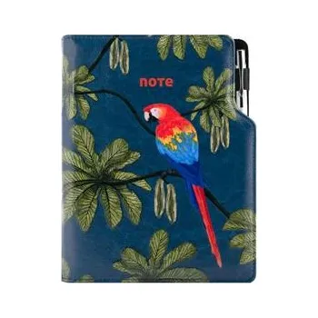 Zápisník Notes - zápisník DESIGN A5 tečkovaný - modrá - Papoušek