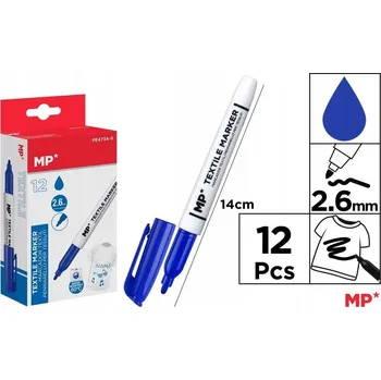 Kancelářské fixy ŠKOLNÍ Bílý olejový MARKER 12 Kusů MARKER TOMA