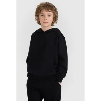 Chlapecká mikina 4F dětská mikina bavlna černá, velikost 158