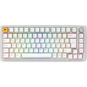 Klávesnice Glorious GMMK Pro bílá (GLO-GMMK-P75-FOX-ISO-W-DE)