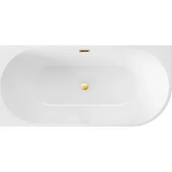 Vana Volně stojící akrylátová vana Balneo AVOLA, odtok uprostřed, 150 x 75 cm