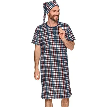 Pánská noční košile Michal 2 tmavě modrá L