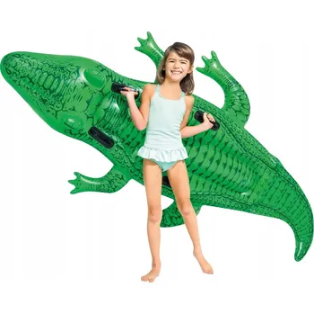 Velký plovoucí nafukovací KROKODÝL Matrace Plavání vody pro děti 58562