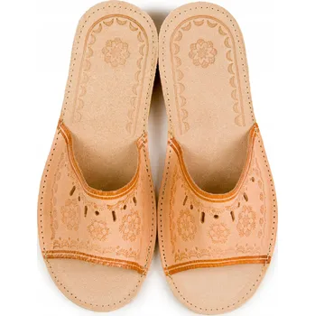 Dámské pantofle Pantofle PŘÍRODNÍ KŮŽE Horalské pantofle Sandále Domácí 36-41