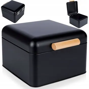 chlebník Jednodílný chlebník Excellent Houseware béžový, černý kovový