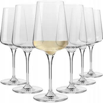 Sklenice Skleničky na bílé víno Krosno INFINITY, průhledné, 400 ml, 6 ks