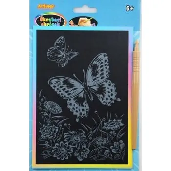 kreativní sada ArtLover Sada Škrabací obrázek - duhový A5/mix...