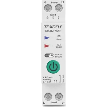 Zabezpečení domácnosti Chytrý proudový jistič s měřením spotřeby - 63A, Tuya, WiFi