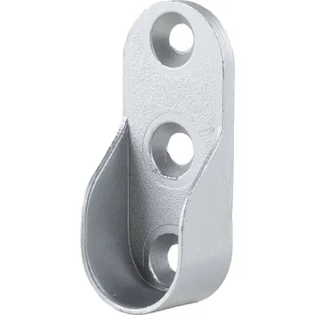 Strong Držák šatní tyče oválné 15x22 mm stříbrná