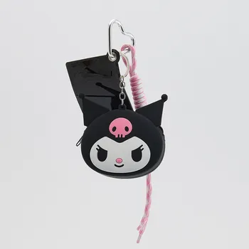 Čepice Reserved - Přívěsek s peněženkou Kuromi - černý - 293GO-99X - 293GO-99X-ONE