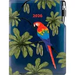 Diář DESIGN denní A4 2026 - modrá - Papoušek