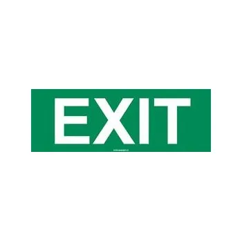 EXIT - bezpečnostní tabulka, plast 1 mm 200x75 mm