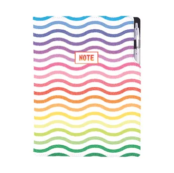 Notes DESIGN A4 tečkovaný - Barvy
