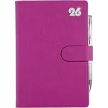 Diář SPLIT CRYSTAL týdenní speciál A5 2026 - fuchsiová
