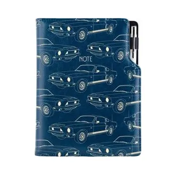 Zápisník Notes - zápisník DESIGN B6 linkovaný - modrá - Mustang