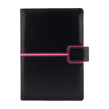 Zápisník Notes MAGNETIC A5 tečkovaný - černá/růžová