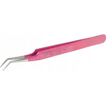 Kosmetická pinzeta Pinzeta Diamond Dust 45° pro objemové řasy