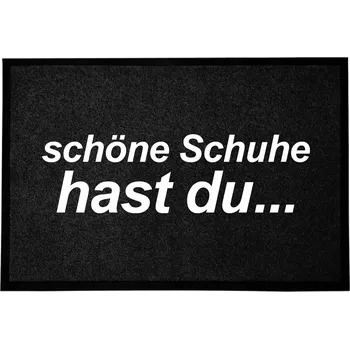 Vstupní rohožka černá dekorativní Dárek do domu Pěkné boty 60x40cm
