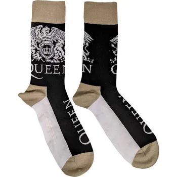 Pánské ponožky Queen Ponožky Crest & Logo Black 36-40