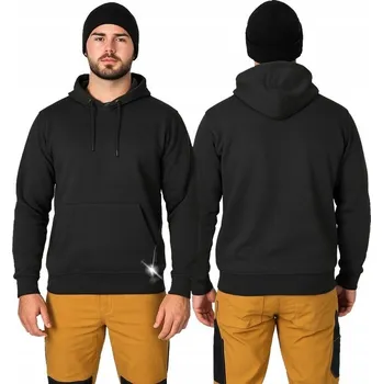 Pánská mikina Pánská mikina s kapucí , šedá, reflexní, klokaní kapsa, teplá, BOZP